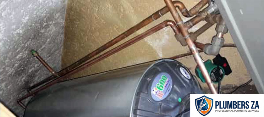 Geyser installation plumber in Gauteng installing new hot water geyser systems
