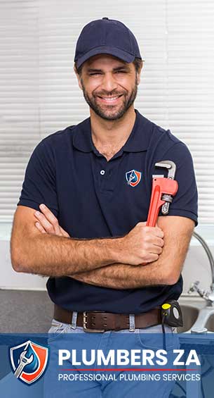 Professional plumber standing ready to provide plumbing services in Gauteng