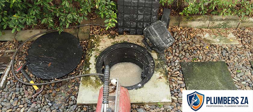 Professional drain cleaning services in Gauteng by experienced plumbers clearing blocked drains