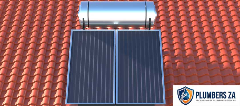 Solar geyser installation plumber in Gauteng installing solar hot water systems